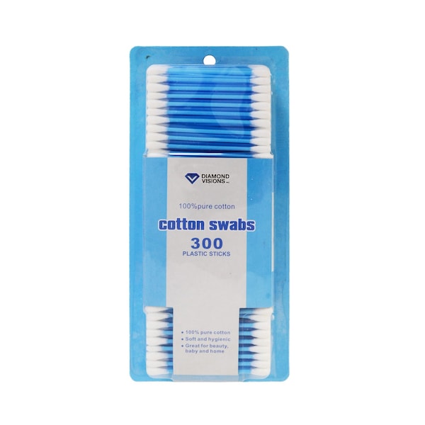 Diamond Visions Diamond Visions Health and Beauty Swabs Cotton 300 pk 01-1009 - main
